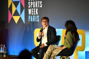 Benjamin Morel sur la scène de la Global Sports Week